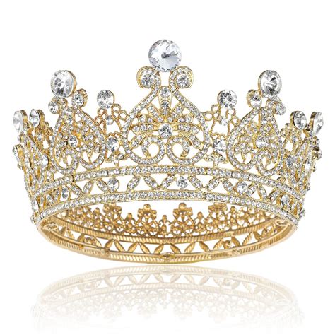 Gold Queen Crowns for Women, Crystal Girls Tiara South Africa | Ubuy