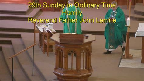 29th Sunday in Ordinary Time - Homily - YouTube