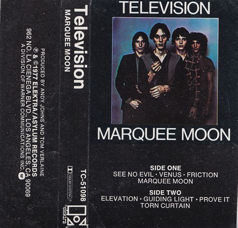 Television – Marquee Moon (1977, Dolby System, Cassette) - Discogs