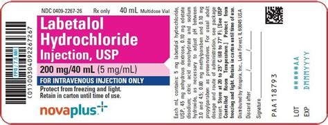 Labetalol - FDA prescribing information, side effects and uses