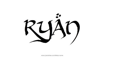 Ryan Name Tattoo Designs | Name tattoo, Name tattoo designs, Name tattoos