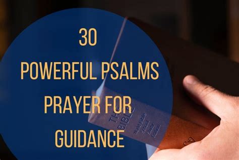 30 Powerful Psalms Prayer For Guidance