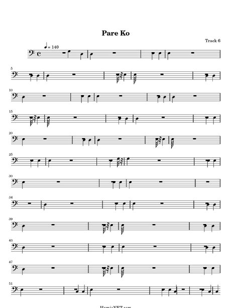 Pare Ko Sheet Music - Pare Ko Score • HamieNET.com