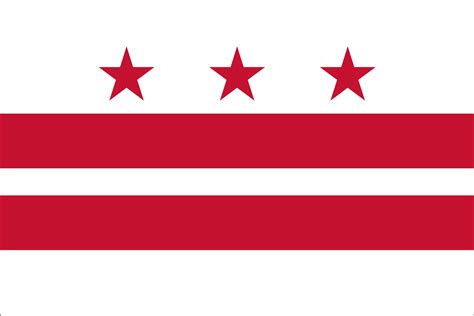 2x3' Nylon flag of Washington, DC