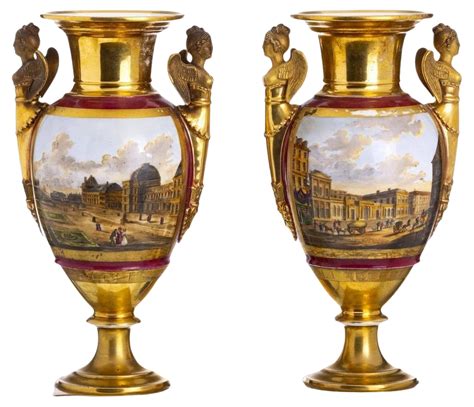 Antique Empire Vases, Set of 2 | Chairish