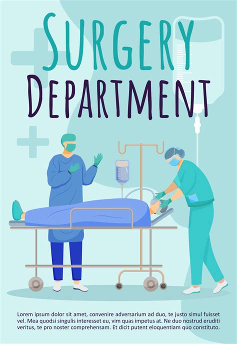 Surgery department brochure template. Surgeons. Flyer, booklet, leaflet ...