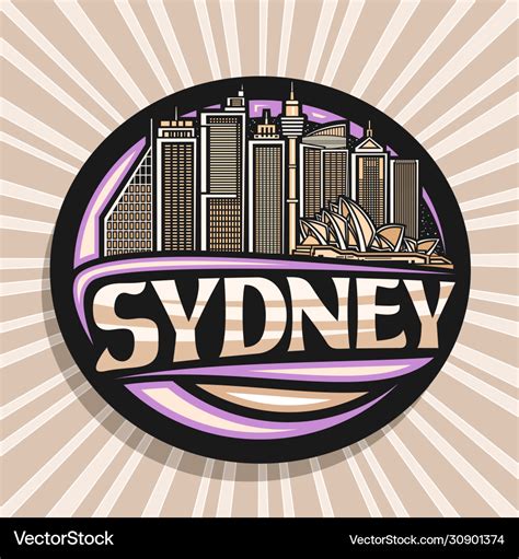 Logo for sydney Royalty Free Vector Image - VectorStock