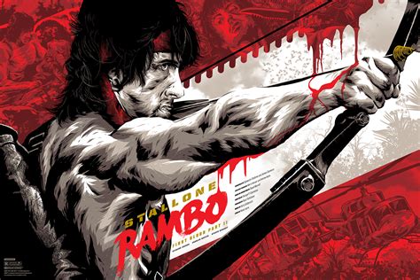 Rambo: First Blood Pt. II Licensed Screen-Print | Behance