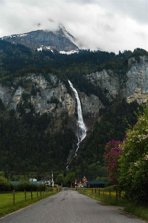 My version of the famous waterfall in Unterbach Switzerland [OC] #beautiful #awesome #great # ...