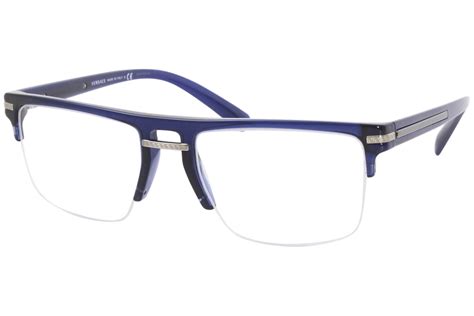 Versace Greca-Aegis 3269 5125 Eyeglasses Men's Blue Half Rim Optical ...