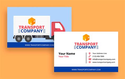 Design this Hand-drawn Transport Company Business Card layout online