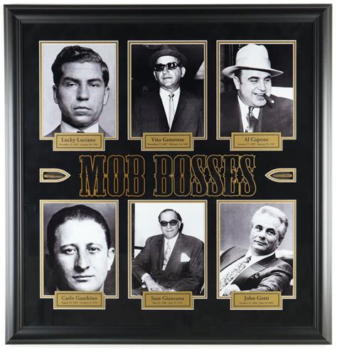 "Mob Bosses" Custom Framed Photo Display | Pristine Auction