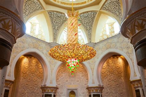 Premium Photo | Sheikh zayed grand mosque interior