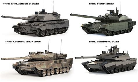 Collection of modern models of main battle tanks | CGTrader