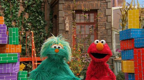 Sesame Street Elmo and Rosita's Tallest Block Tower Ever | On PBS Wisconsin