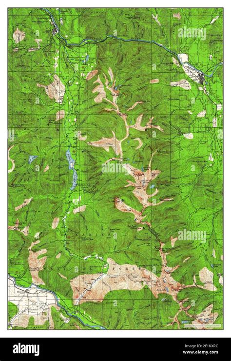 Map of libby montana Cut Out Stock Images & Pictures - Alamy