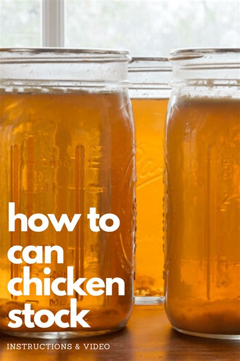 Making and Canning Chicken Stock | Recept