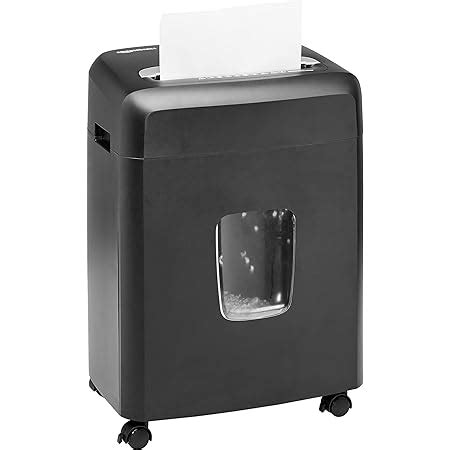 Amazon.com: Amazon Basics Micro Cut Paper Shredder and Credit Card CD Shredder with 6 Gallon Bin ...