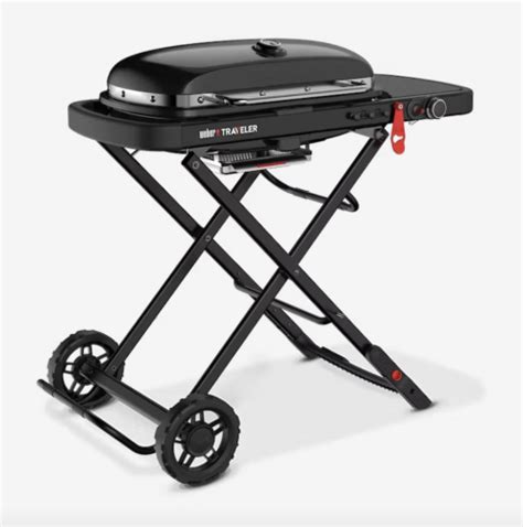 Weber - 9013001 - Weber Traveler Portable Gas Grill Stealth Edition ...