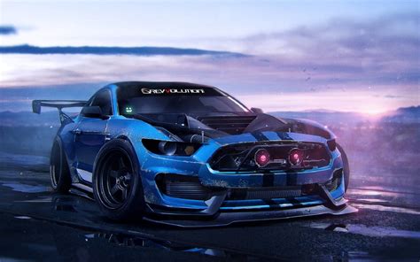 Blue Ford Mustang Shelby Wallpaper | Free HD Wallpapers