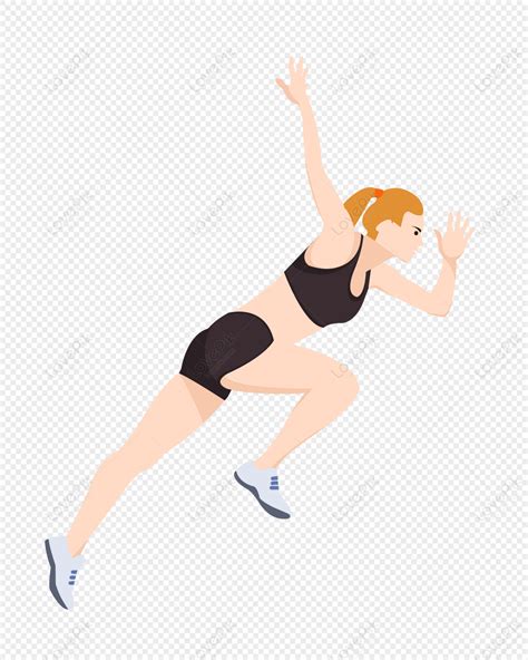 Track and Field Clipart - tall-girl-athlete-running-race-clipart - Clip Art Library