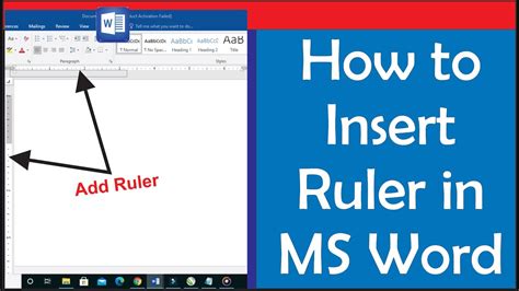 How to Insert Ruler in Word: Show the Horizontal and Vertical Ruler in ...