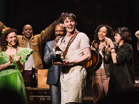 Raise Your Cup: See The Cast of Hadestown Celebrate Their Grammy Win | Broadway Buzz | Broadway.com