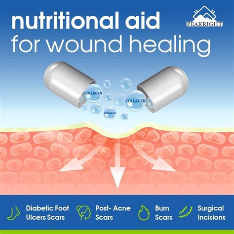 Wound Healing Scar Pills - Made in USA for Surgery Recovery & Support - Reduce Scarring ...