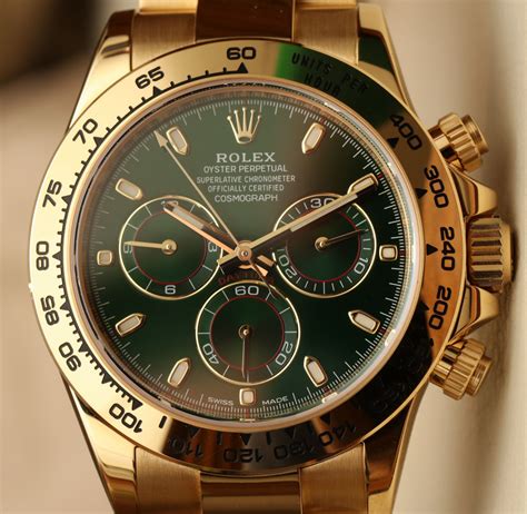 Introducing Rolex Cosmograph Daytona 116508 Green Dial 18k Yellow Gold ...