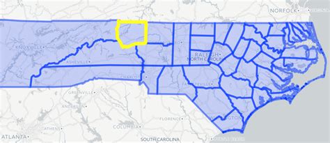 North Carolina Virginia Border Map - Winter 2024 Forecast