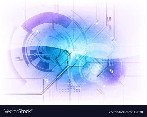 Tech background blue gloss Royalty Free Vector Image