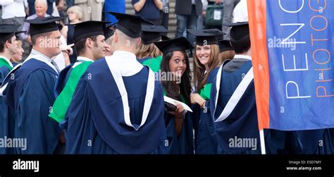 University graduates graduating on graduation day, UEA ( University Stock Photo, Royalty Free ...