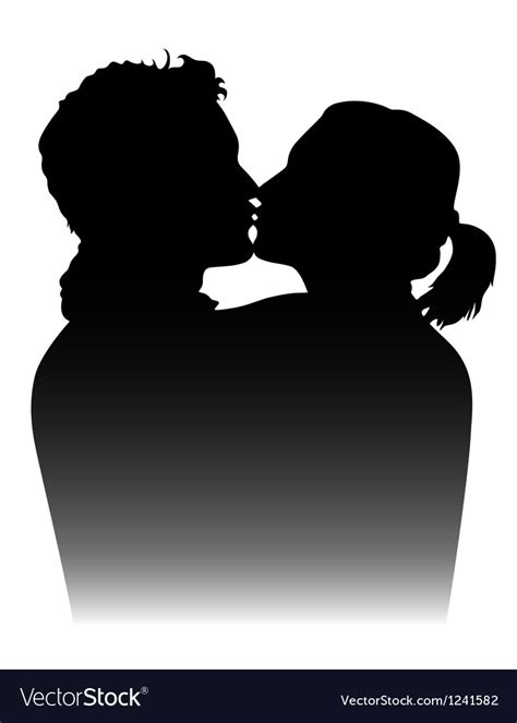 Kissing Royalty Free Vector Image - VectorStock