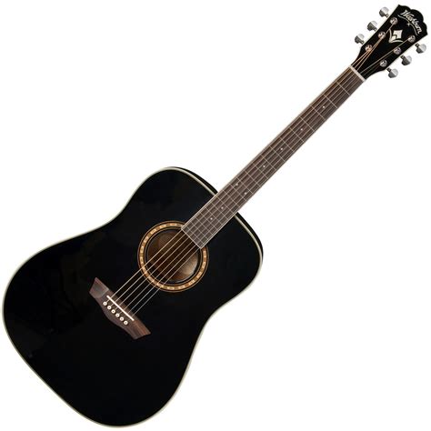 Washburn WD10S Acoustic Guitar, Black at Gear4music