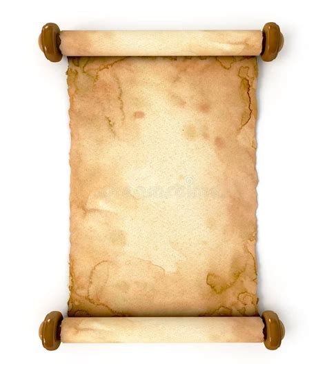 Old Paper Sheet. Unfurled An Ancient Scroll Stock Photography - Image ...