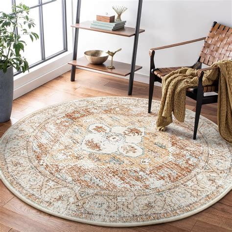 Amazon.com: Lahome Boho Circle Rug - 6Ft Washable Round Area Rugs for ...