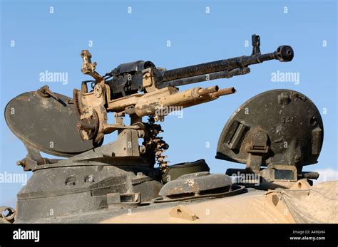 Machine gun mounted on a Russian T59 Battle tank Stock Photo, Royalty Free Image: 6273299 - Alamy