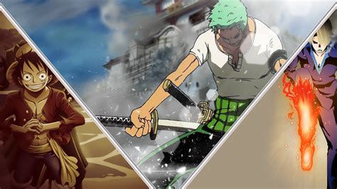 Best Friends Luffy, Zoro and Sanji WALLPAPER - AnimeXwallpaper