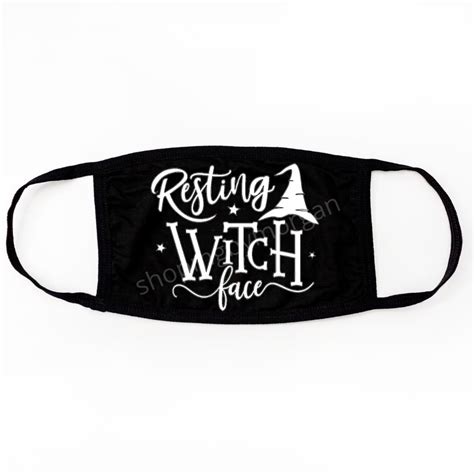 Resting witch face mask | Face mask, Fashion face mask, Witch face