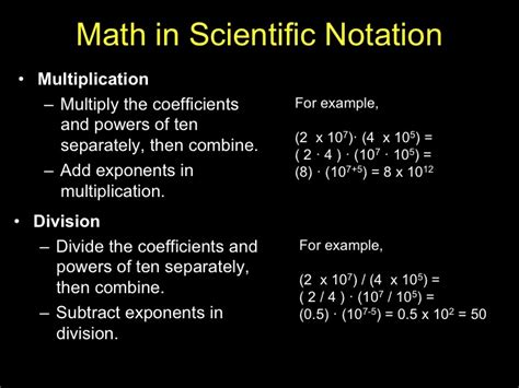 Scientific Notation Math