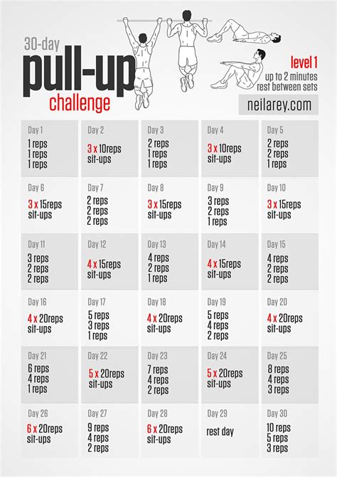 Pull-Up Challenge lv1 | Pull up challenge, Pull up workout, Workout ...