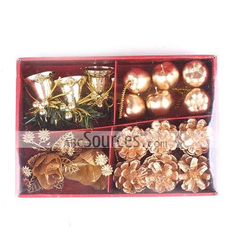 wholesale Best Selling Shining Golden Christmas Ornaments Set-LC062511404