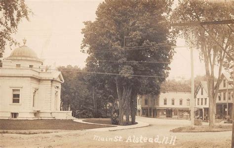 Alstead New Hampshire Main Street Real Photo Vintage Postcard AA56249 ...