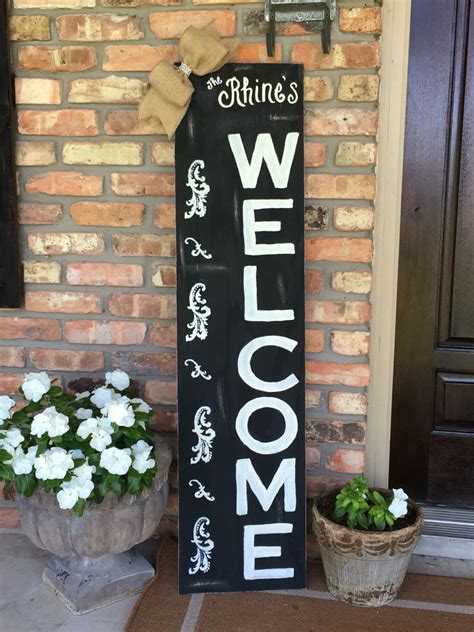 WELCOME Personalized Front Porch Sign