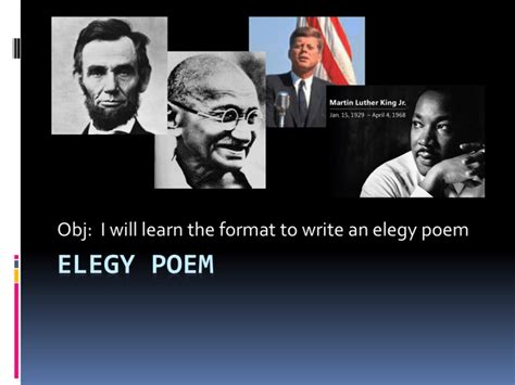 ELEGY POEM