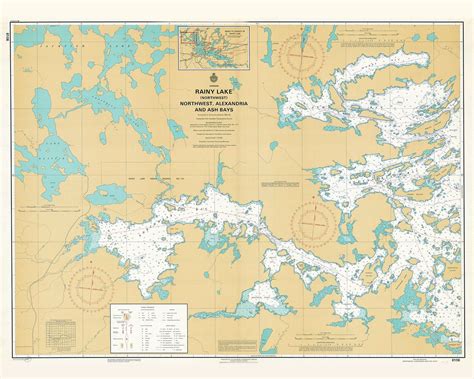 1968 Nautical Map of Rainy Lake Northwest Alexandria and Ash - Etsy ...