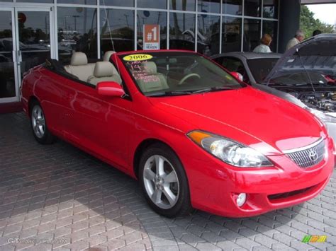 Absolutely Red 2006 Toyota Solara SLE V6 Convertible Exterior Photo #71611701 | GTCarLot.com