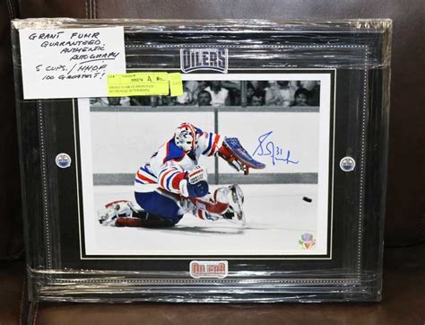 GRANT FUHR GUARANTEED AUTHENTIC AUTOGRAPH.