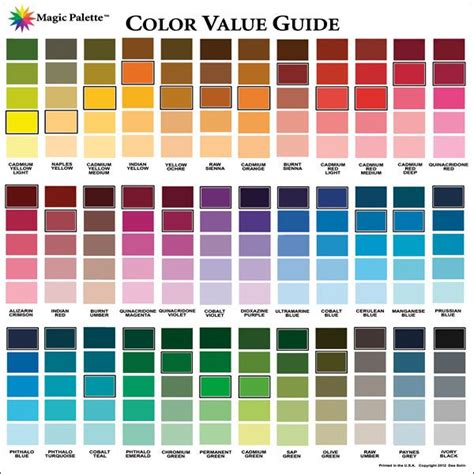 「color mixing chart acrylic paint」の画像検索結果 | Color mixing chart, Color ...