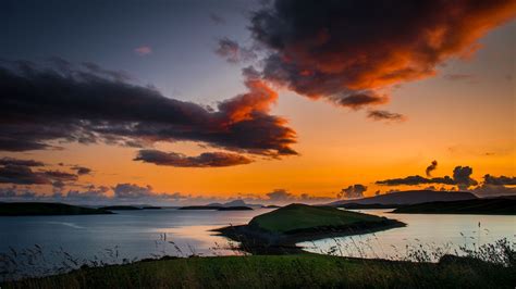 Sunset over the islands of Clew Bay, Ireland [3000x1688] [OC] | Sunset ...